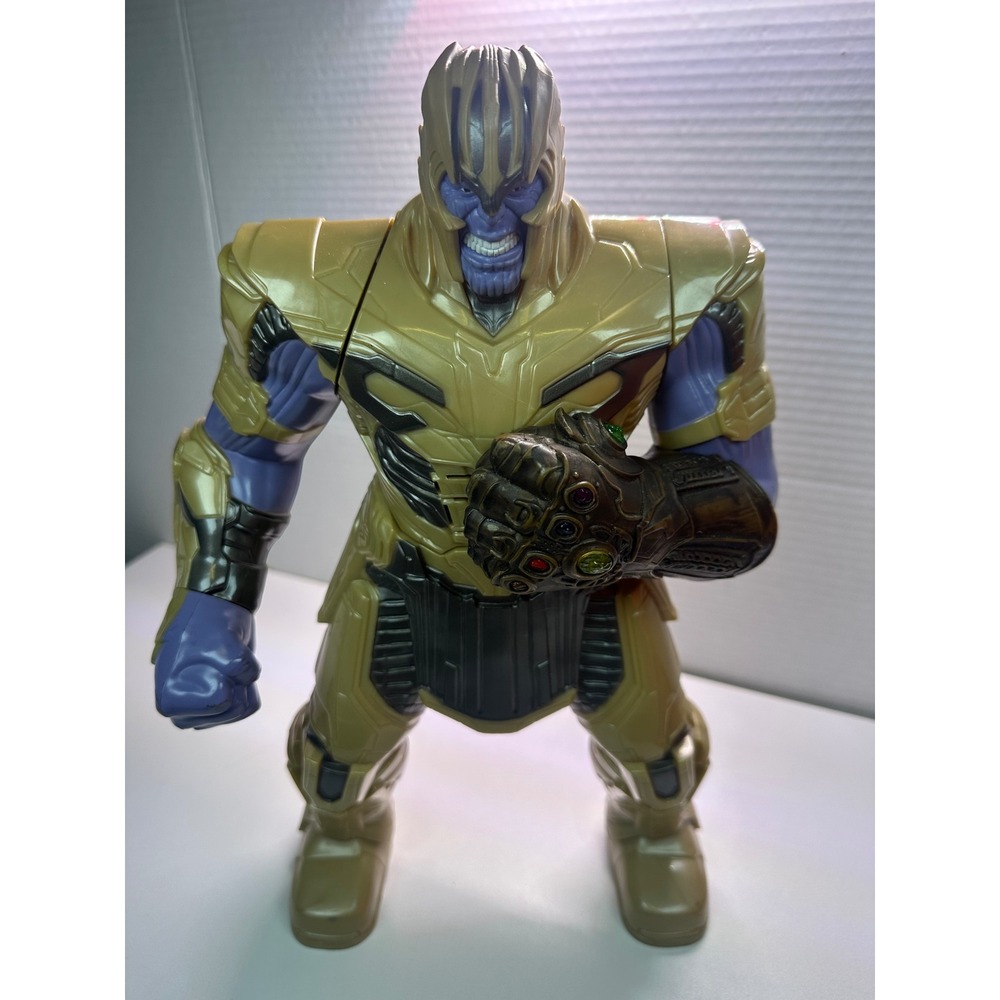 Marvel Avengers Endgame Thanos Action Figure Gold Armor Infinity Gauntlet Large